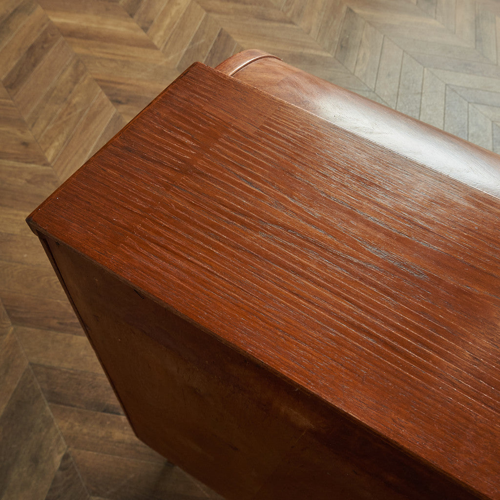 Markaryds Mobelindustri Vintage Roll Top Writing Bureau #80380