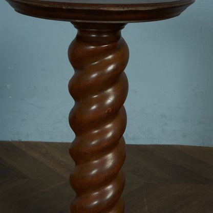 British Classic Burly Twist Leg Side Table #81725