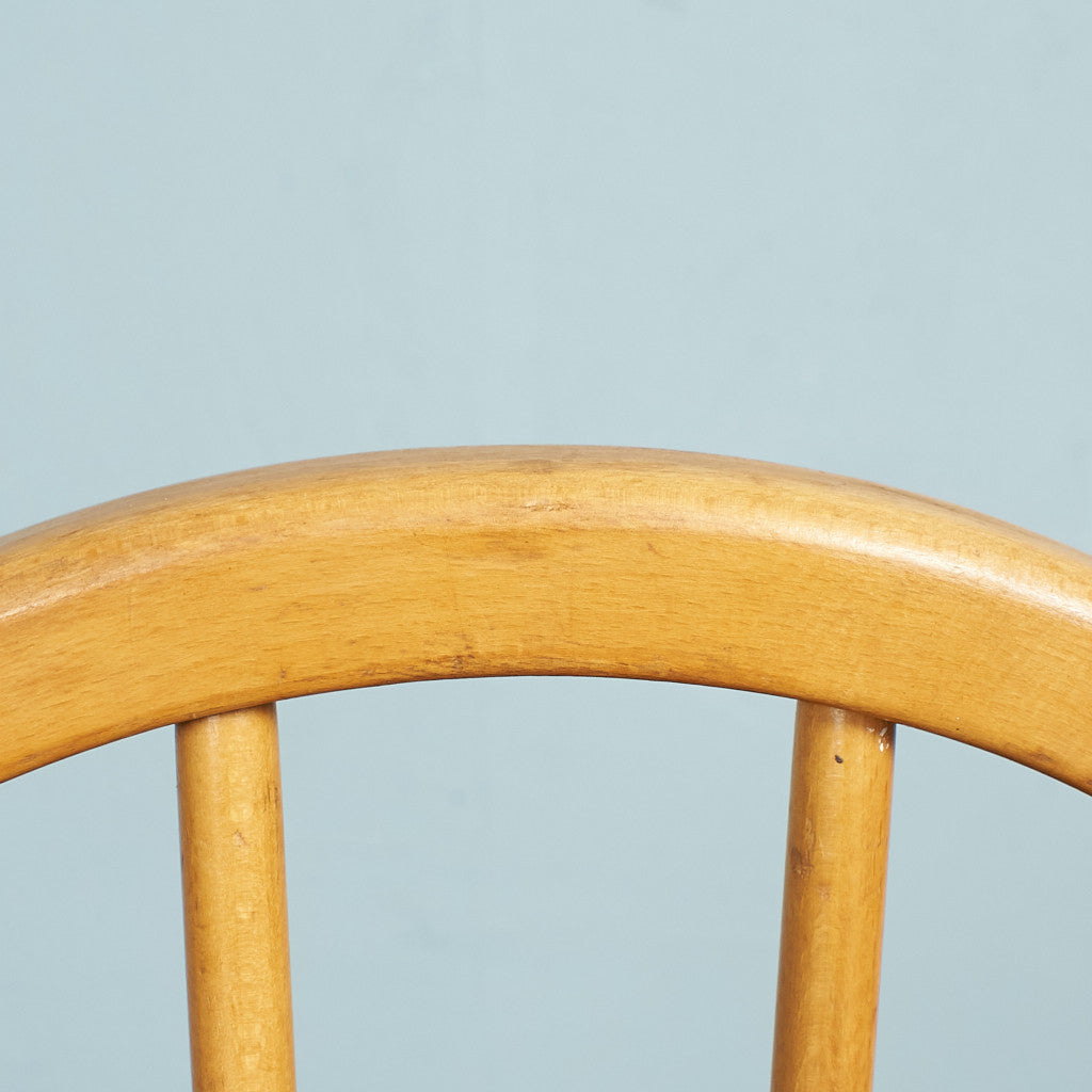 ERCOL Vintage 4-Spoke Hoop Back Chair / Round Gold Label #78669