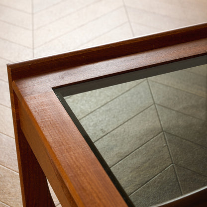 ヴィンテージ  ガラストップ センターテーブル