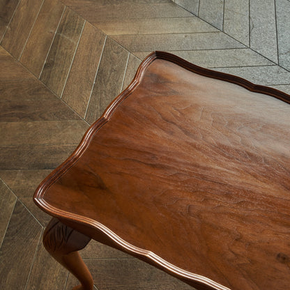 British classic walnut center table #79417