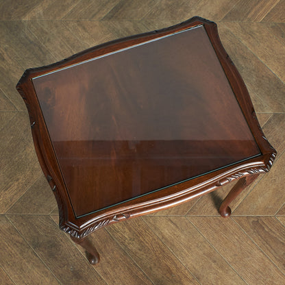 British classic glass top nesting table #78649