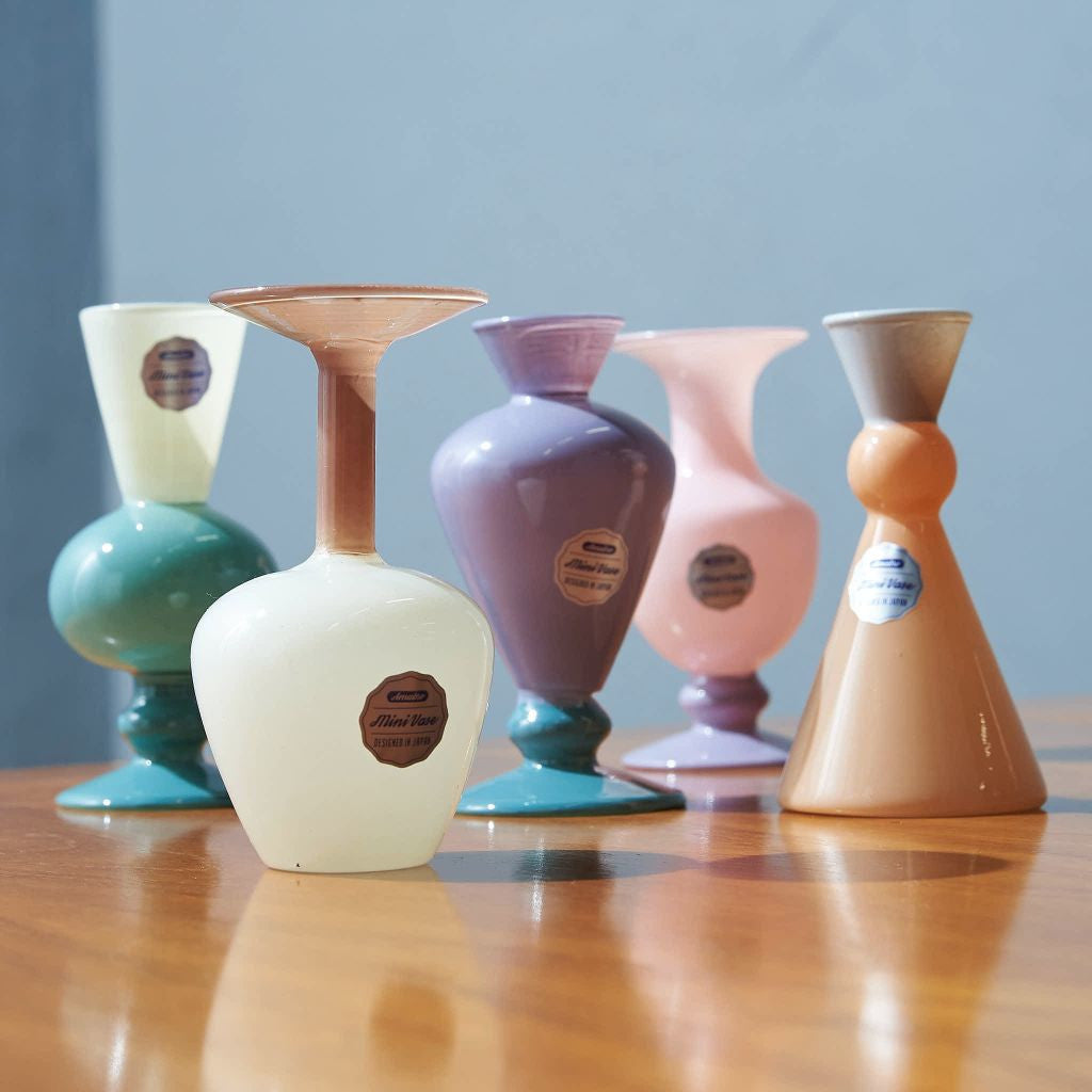MINI VASE TWO TONE / Gray×Orange
