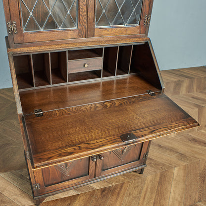 ジェイシーファニチャー Jaycee Furniture オーク材 ビューローブックケース #79353