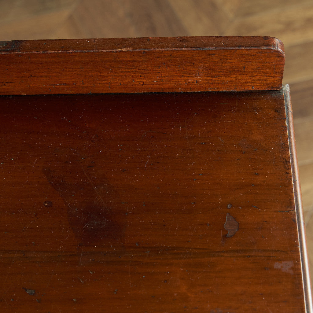Antique British walnut double-sided desk #82058