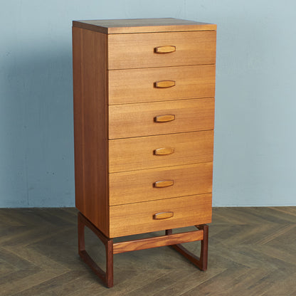 Jeep Lang G-PLAN Quadrille 6-Drawer Tall Chest (1386) #78219