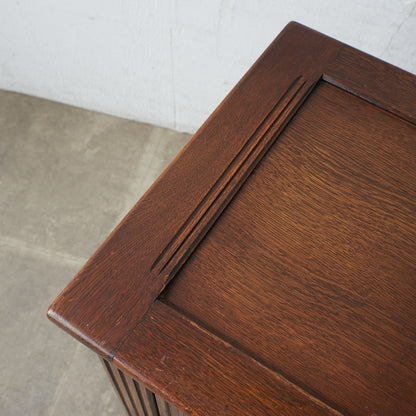 [67252] British classic oak blanket box
