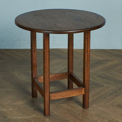 British classic solid oak side table #74989