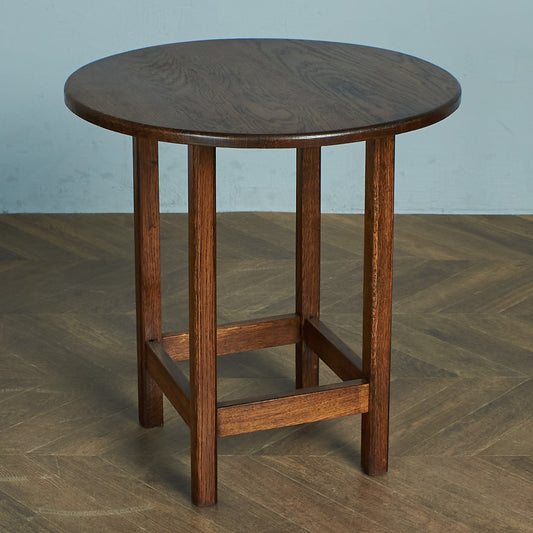 British classic solid oak side table #74989