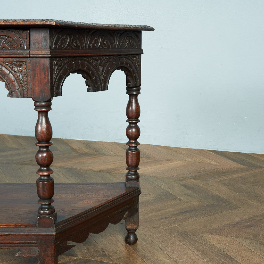 British classic oak side table #80476