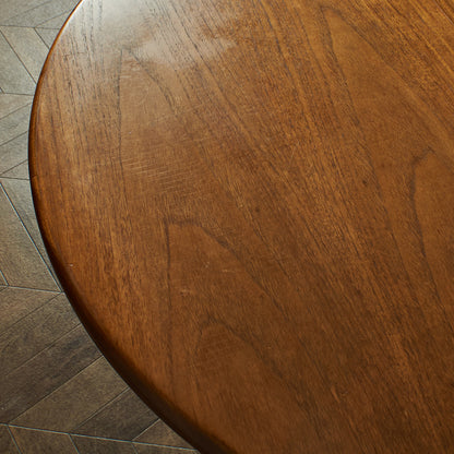British vintage extension round dining table #79607