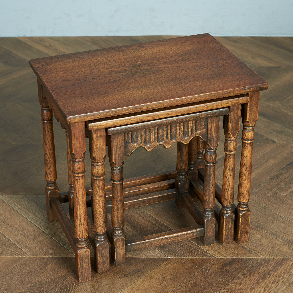 British Classic Oak Nesting Table #79600