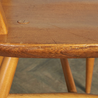ERCOL Vintage 4-Spoke Hoop Back Chair / Round Gold Label #78669