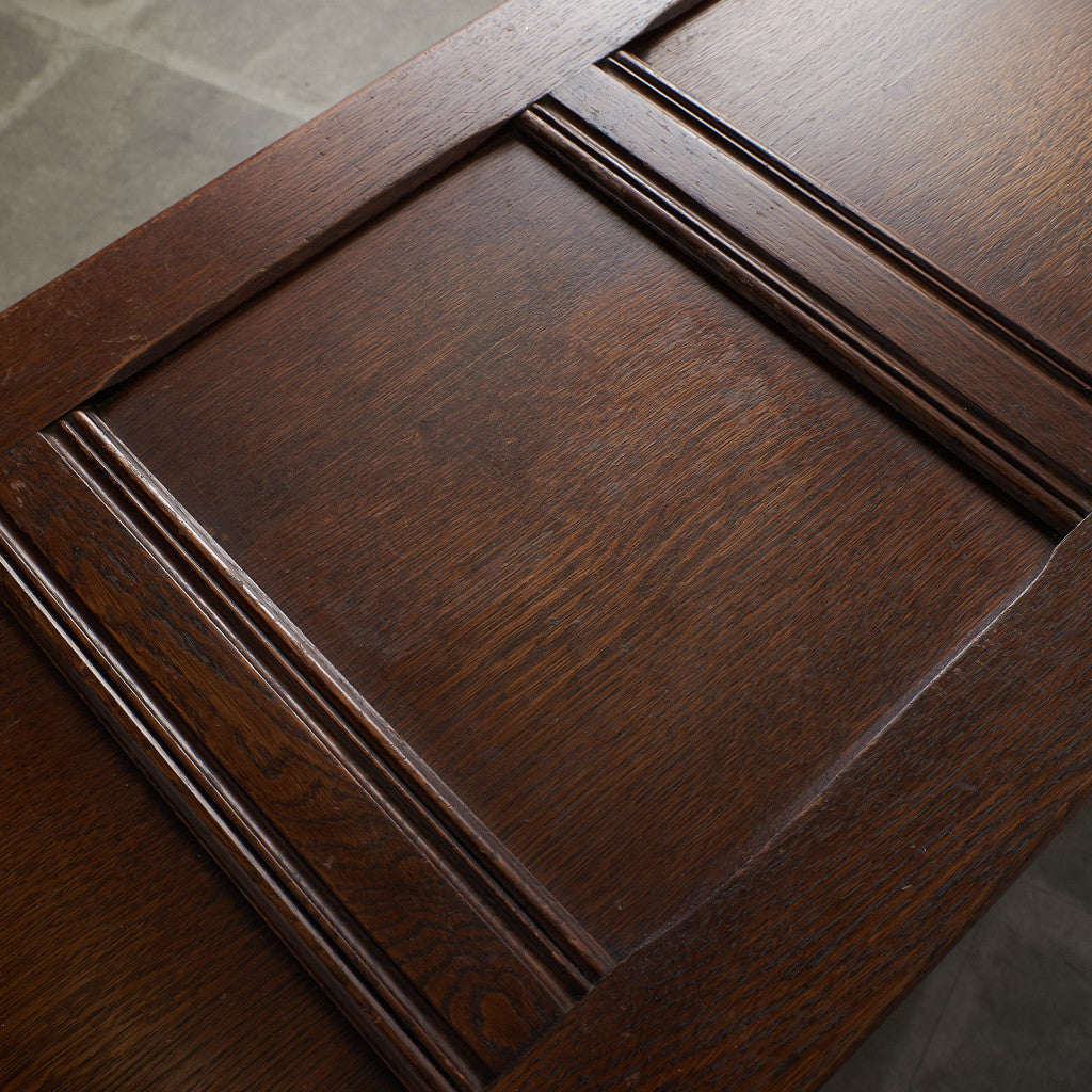 [67252] British classic oak blanket box
