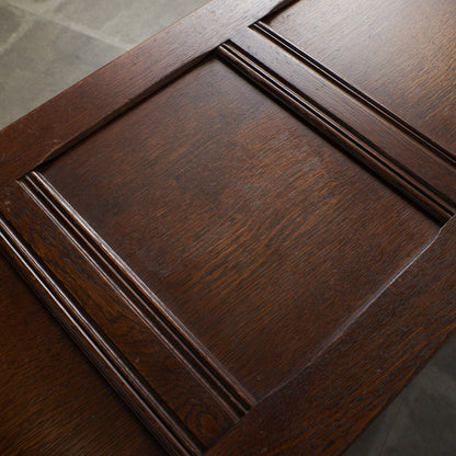 [67252] British classic oak blanket box