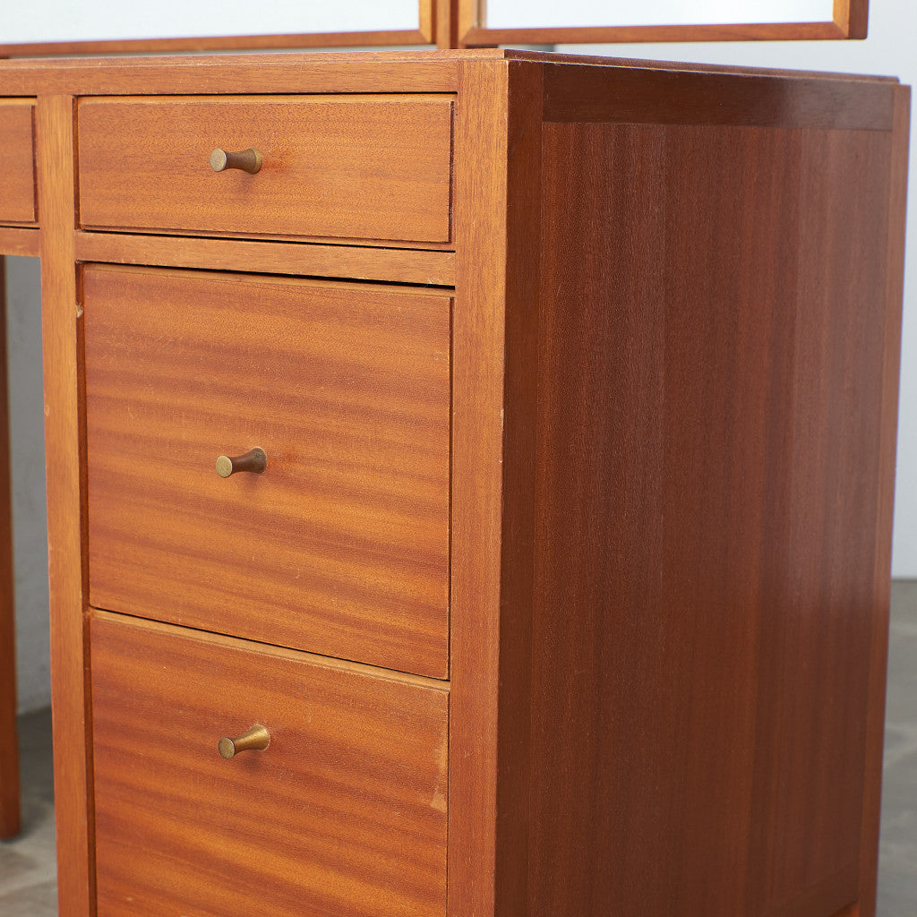 [67201]Lough borough Furniture ヴィンテージ トリプルミラー ドレッシングデスク