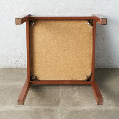 [65990] British vintage tile top side table