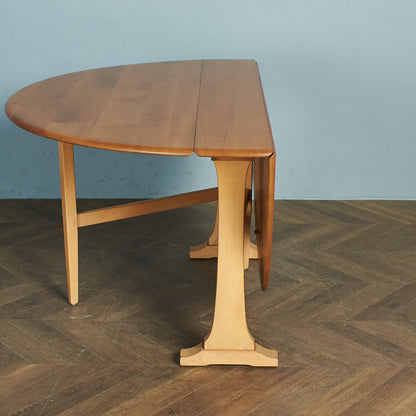 ERCOL Oval Gate Leg Butterfly Table / Repainted Top #75941
