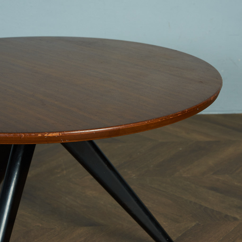 G-PLAN Tola&amp;black round coffee table #80398