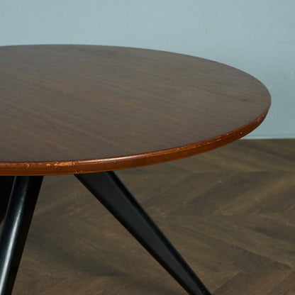G-PLAN Tola&amp;black round coffee table #80398