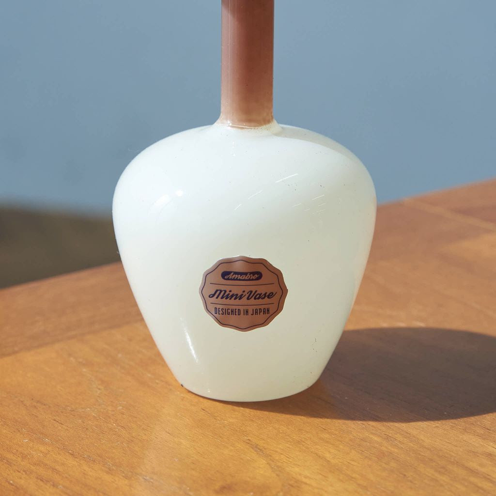 MINI VASE TWO TONE / Brown×Beige
