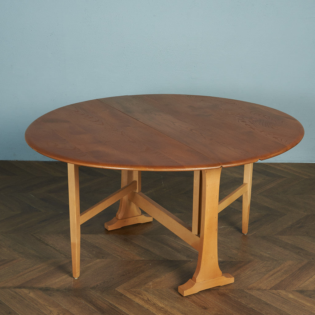 アーコール ERCOL オーバル型 ゲートレッグバタフライテーブル / ブルーラベル #80456