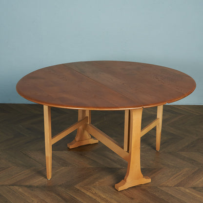 アーコール ERCOL オーバル型 ゲートレッグバタフライテーブル / ブルーラベル #80456