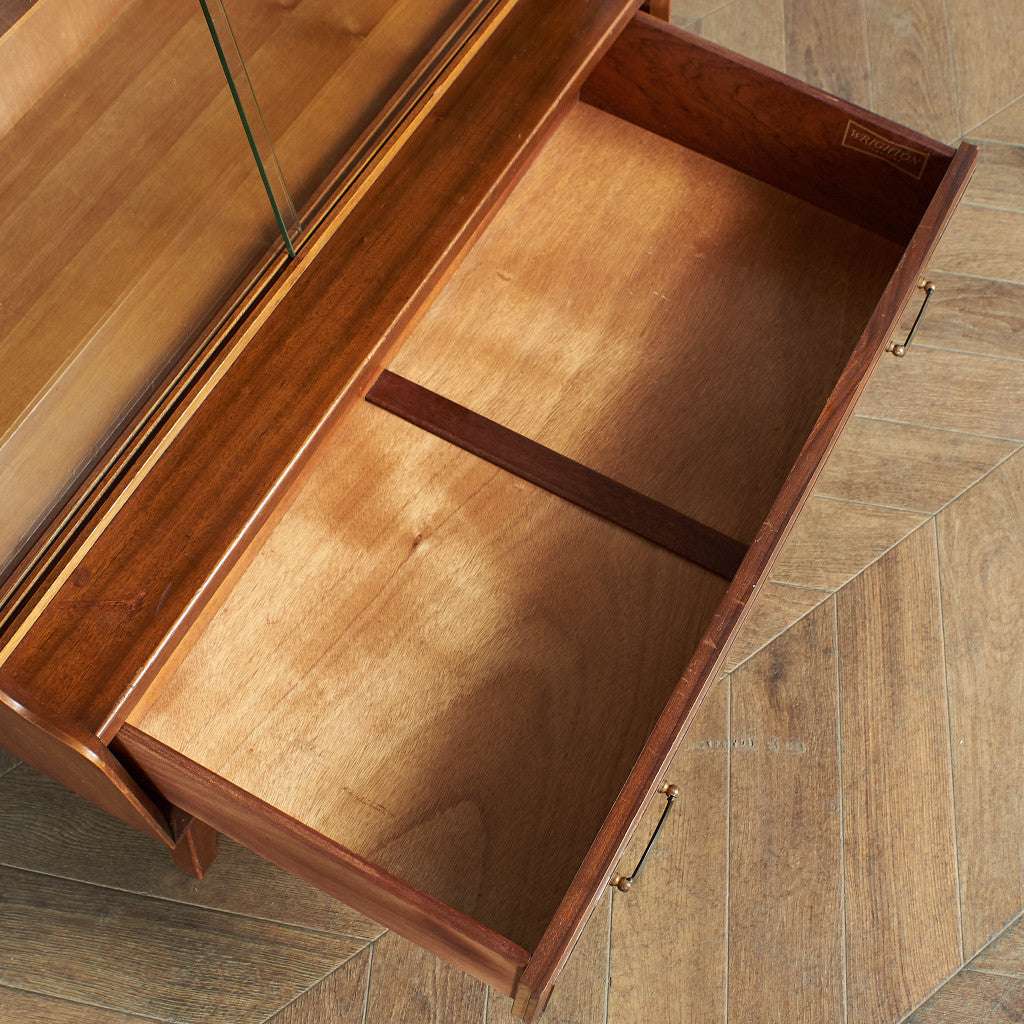 ヴィンテージ ガラスキャビネット