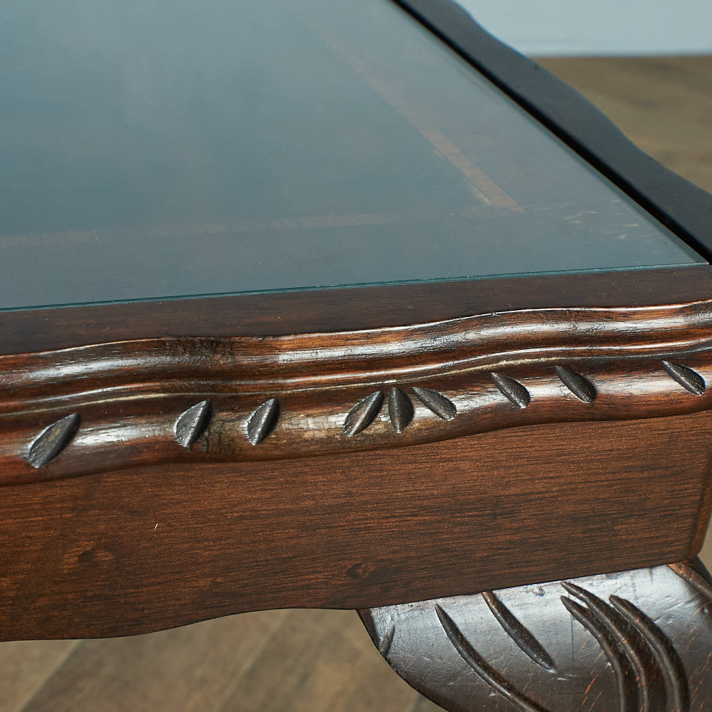 British classic glass top center table #78230