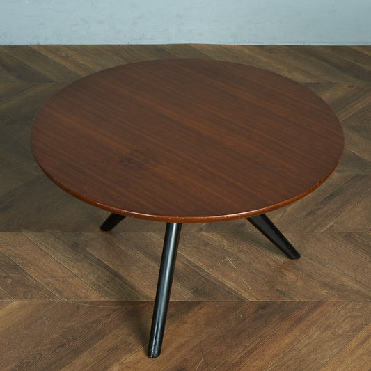 G-PLAN Tola&amp;black round coffee table #80398