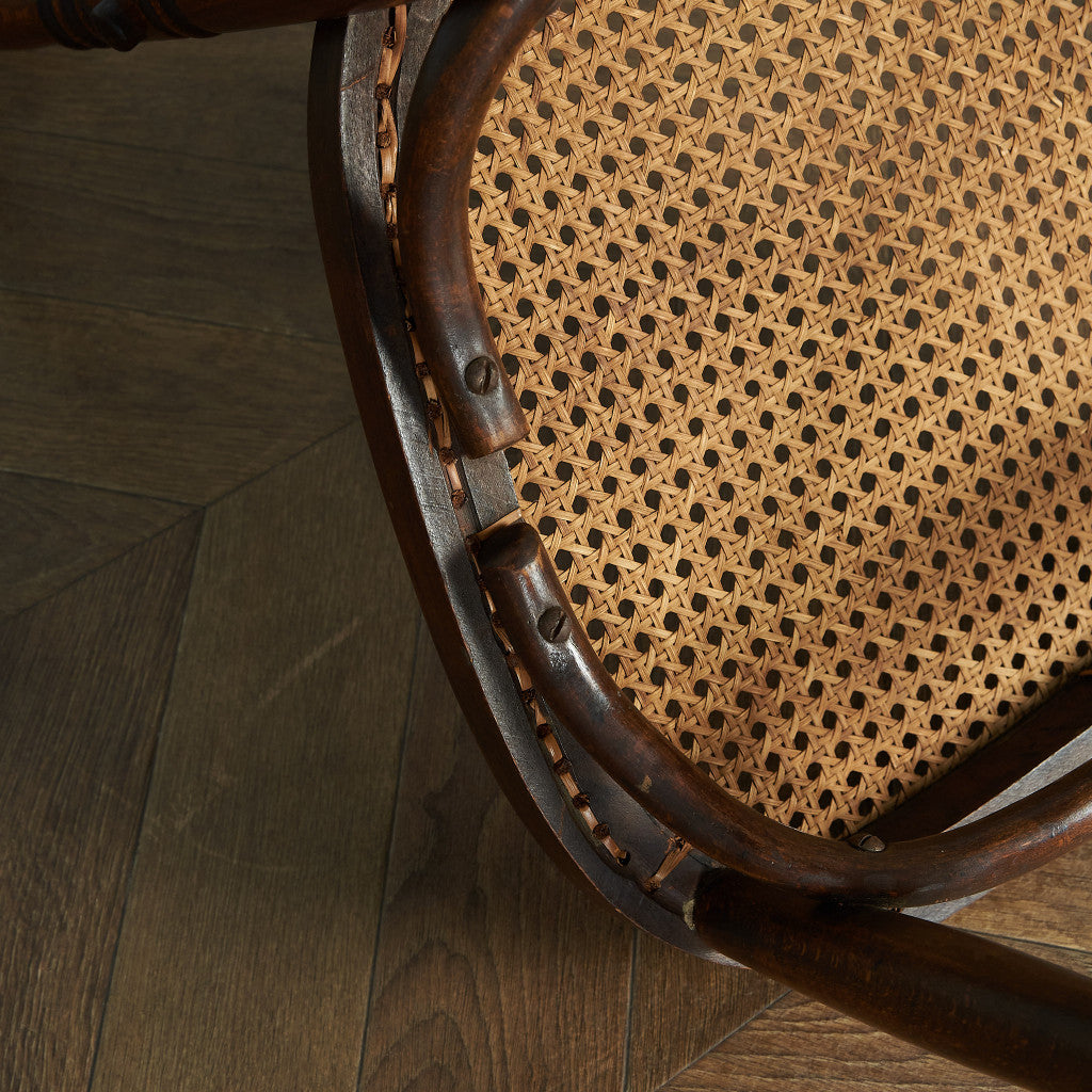 Antique British rattan side chair #81788