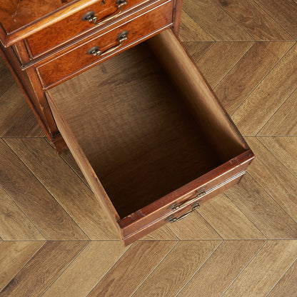 British classic walnut double-sided desk #81874