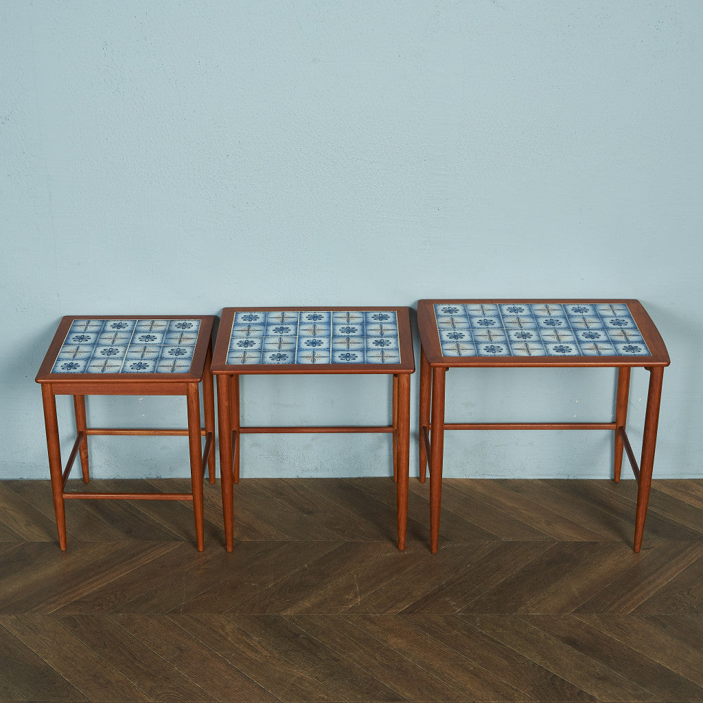 Nordic Vintage Tile Top Nesting Table #72166