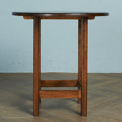 British classic solid oak side table #74989