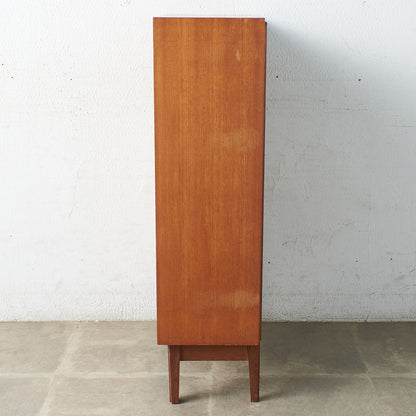 [67613] British vintage glass bookcase