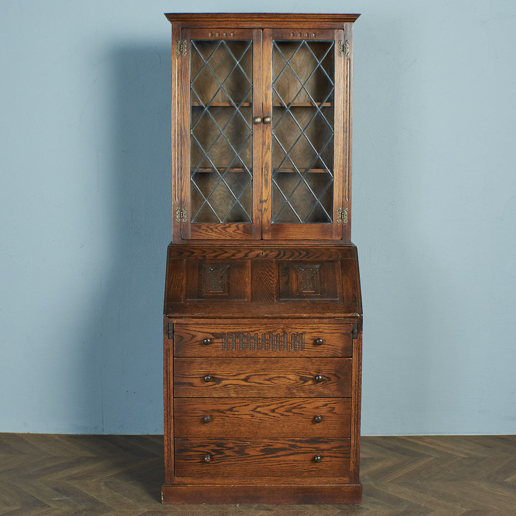 Webber Furniture 英国アンティーク ビューローブックケース