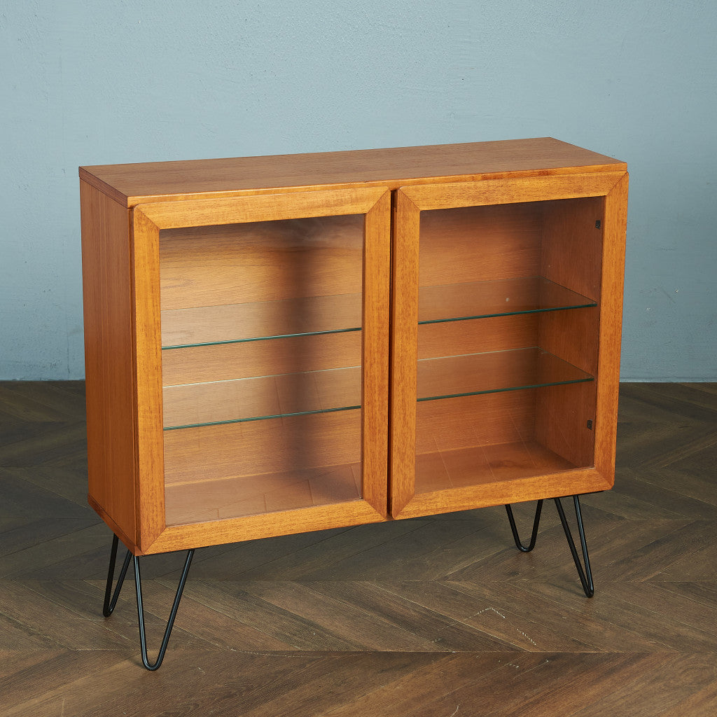 BEAVER&amp;TAPLEY Vintage Bookcase / Custom Iron Hairpin Legs #80443