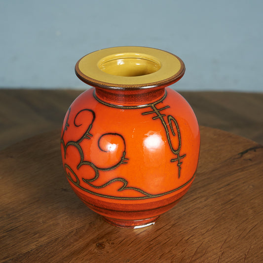 German Art Pottery フラワーベース #81911