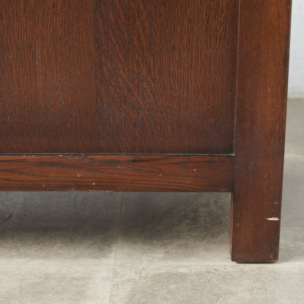 [67252] British classic oak blanket box
