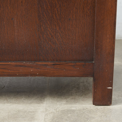 [67252] British classic oak blanket box