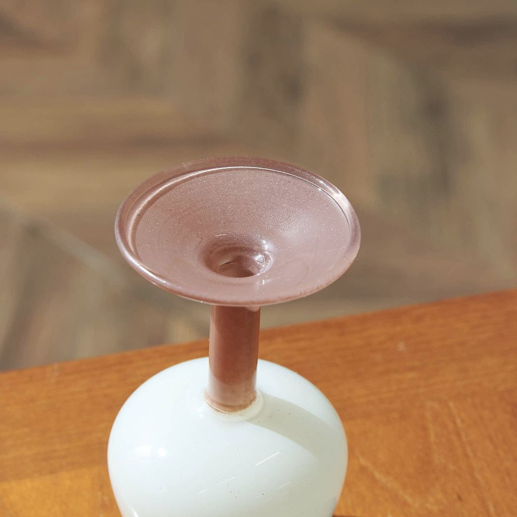 MINI VASE TWO TONE / Brown×Beige