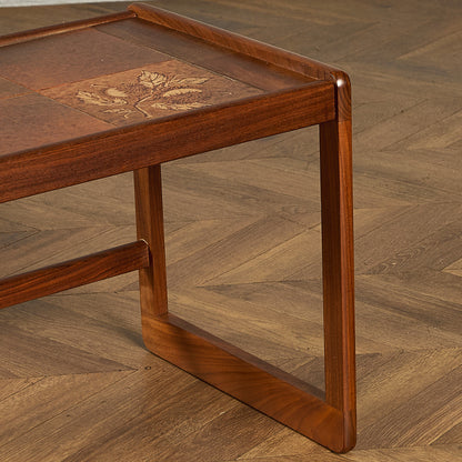 英国 ヴィンテージ タイルトップ ネストテーブル