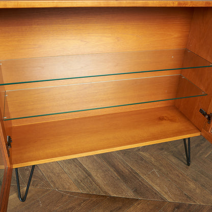 BEAVER&amp;TAPLEY Vintage Bookcase / Custom Iron Hairpin Legs #80443
