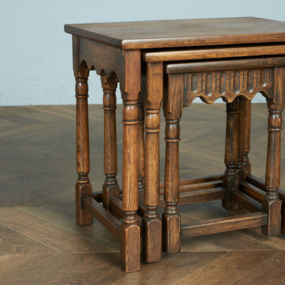 British Classic Oak Nesting Table #79600