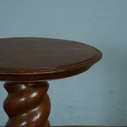 British Classic Burly Twist Leg Side Table #81725