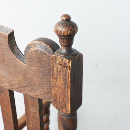 [67207] Antique British Jacobean style armchair