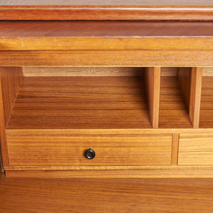 Markaryds Mobelindustri Vintage Roll Top Writing Bureau #80380