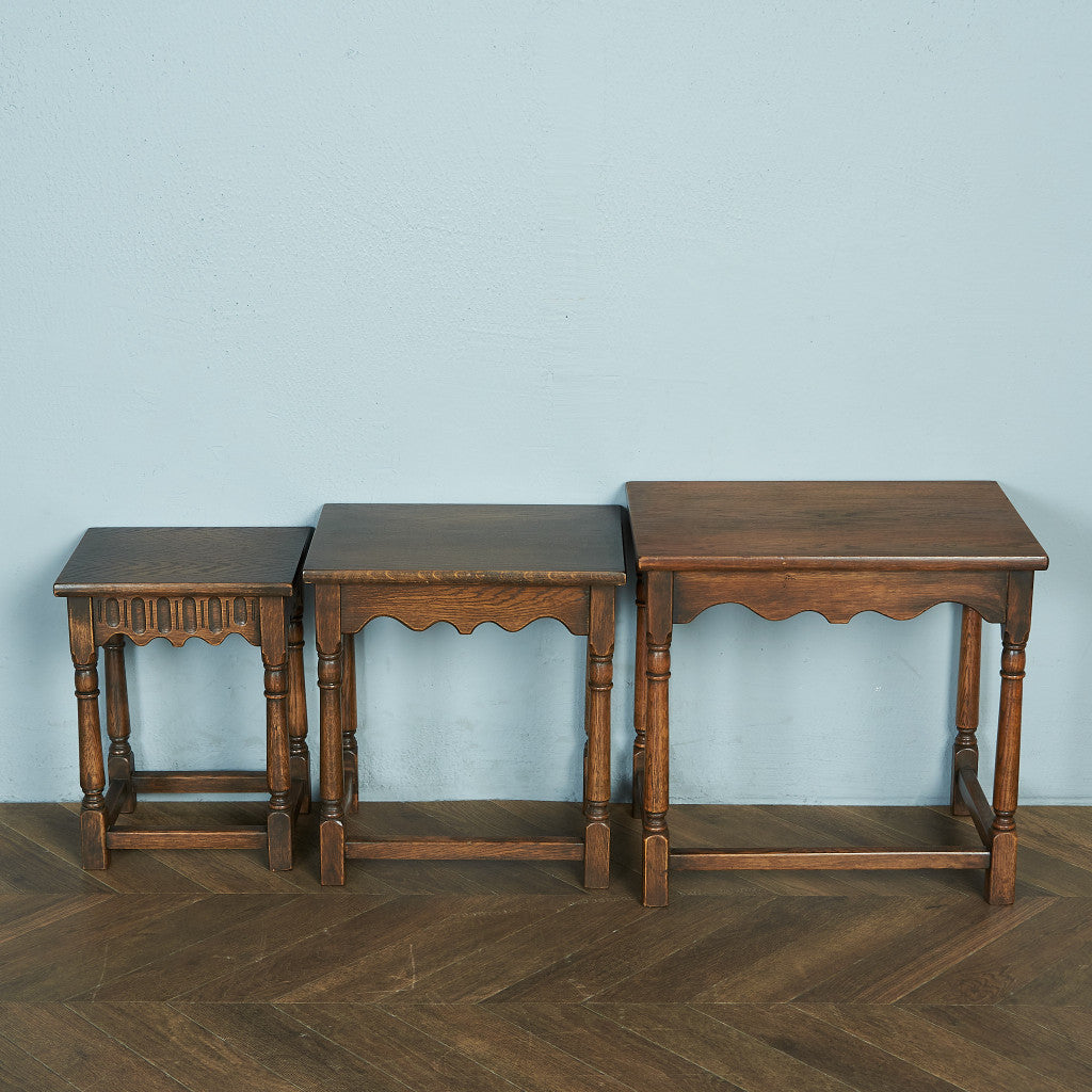 British Classic Oak Nesting Table #79600