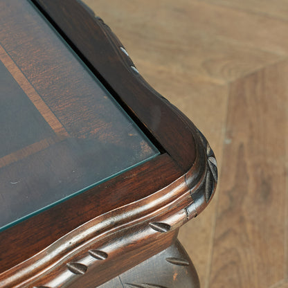 British classic glass top center table #78230