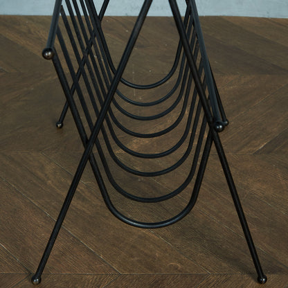 Belgian vintage tile top magazine rack #81782